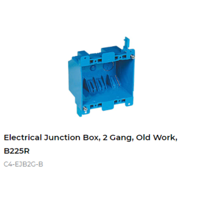картинка Установочный короб Control4 Electrical Junction Box, 2 Gang, Old Work, Carlon от магазина Одежда+