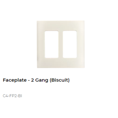 картинка Декоративная рамка NextGen Control4 NextGen Two-Gang Faceplate (Biscuit) от магазина Одежда+