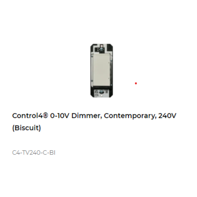 картинка Диммер 0-10В беспроводной Control4 NextGen 0-10V Dimmer, Contemporary, 240V (Biscuit) от магазина Одежда+