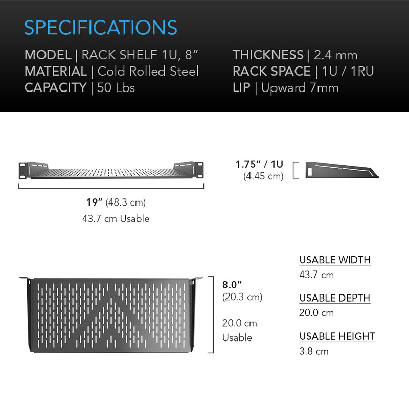 Rack Shelf 1U