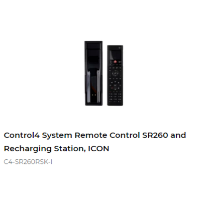 картинка Пульт ДУ Control4 Control4 System Remote Control SR260 and Recharging Station, ICON от магазина Одежда+