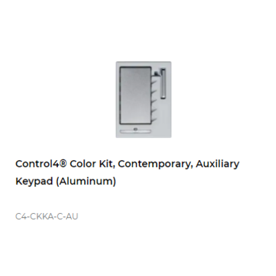 картинка Набор клавиш Control4 NextGen Auxiliary Keypad Color Decora Kit, Contemporary (Aluminum) от магазина Одежда+