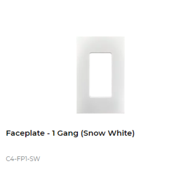 картинка Декоративная рамка NextGen Control4 NextGen One-Gang Faceplate (Snow White) от магазина Одежда+