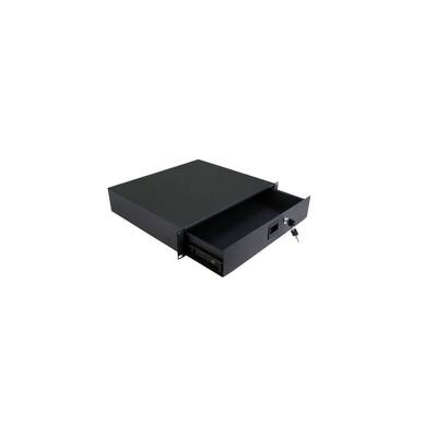 картинка Ящик для 19" рэка Strong LOCKABLE RACK DRAWER 2U black от магазина Одежда+
