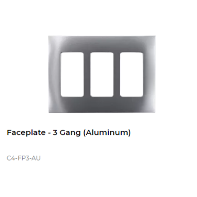 картинка Декоративная рамка NextGen Control4 NextGen Three-Gang Faceplate (Aluminum) от магазина Одежда+