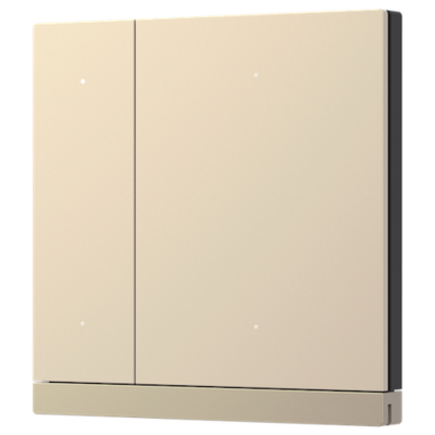 картинка Кнопочный проводной пульт управления GVS KNX WALTZ PUSH BUTTON, 2-GANG (METAL BUTTON) gold от магазина Одежда+