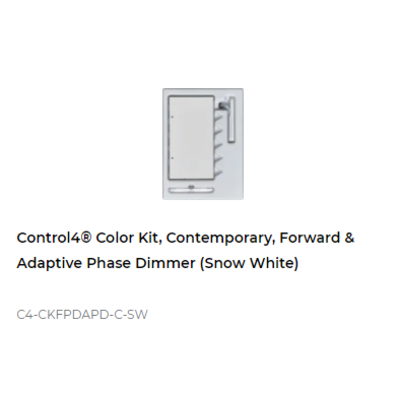 картинка Набор клавиш Control4 NextGen Adaptive Dimmer Color Decora Kit, Contemporary (Snow White) от магазина Одежда+