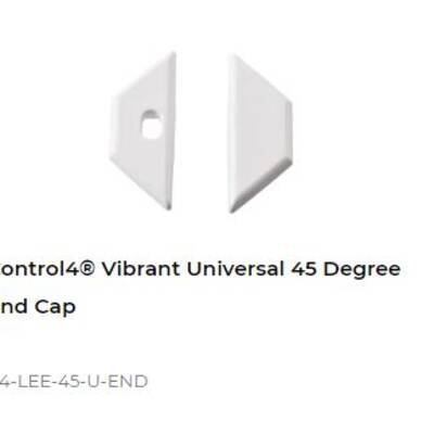 картинка Заглушка для светодиодной ленты Control4 Vibrant Universal 45 Degree End Cap от магазина Одежда+