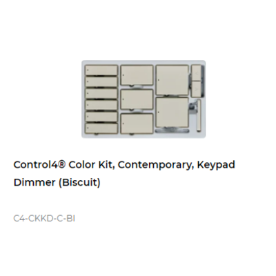 картинка Набор клавиш Control4 NextGen Keypad Dimmers Color Decora Kit, Contemporary (Biscuit) от магазина Одежда+