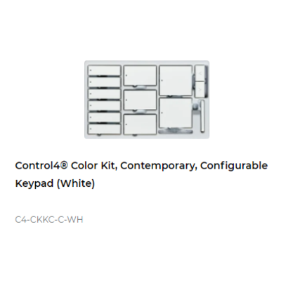 картинка Набор клавиш Control4 NextGen Configurable Keypads Color Decora Kit, Contemporary (White) от магазина Одежда+