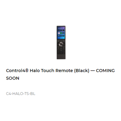 картинка Пульт ДУ Control4 HALO TOUCH REMOTE black от магазина Одежда+