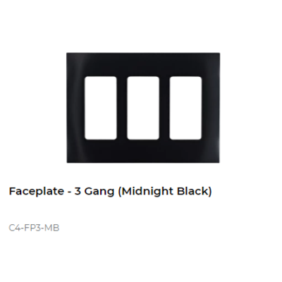 картинка Декоративная рамка NextGen Control4 NextGen Three-Gang Faceplate (Midnight Black) от магазина Одежда+