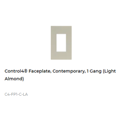 картинка Декоративная рамка NextGen Control4 NextGen One-Gang Faceplate, Contemporary (Light Almond) от магазина Одежда+