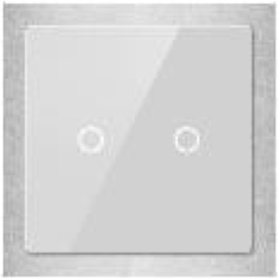 картинка Кнопочный сенсорный проводной пульт управления GVS KNX TOUCH PANEL SLIM, 2 BUTTONS silver от магазина Одежда+