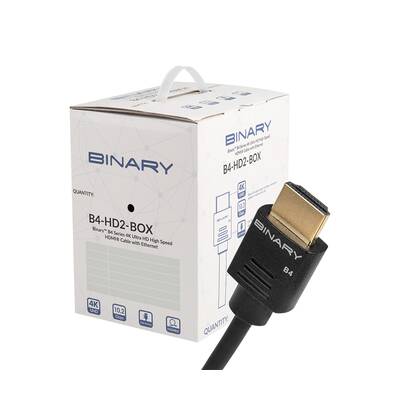 картинка Кабель HDMI Binary Cables HDMI B4 4K ULTRA HD HIGH SPEED (BOX, 20 PCS) 2.0 m от магазина Одежда+