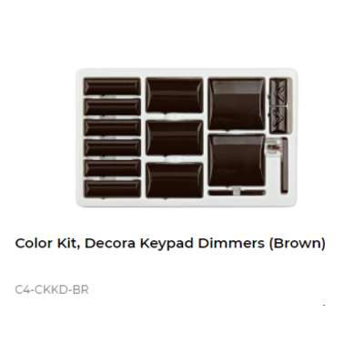 картинка Набор клавиш Control4 NextGen Keypad Dimmers Color Decora Kit (Brown) от магазина Одежда+