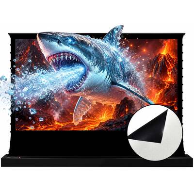 картинка Напольный моторизованный экран Vividstorm TITAN Motorized Tension Floor Rising Cinema White Screen 160 от магазина Одежда+