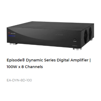 картинка Многоканальный усилитель Episode Dynamic Series Digital Amplifier | 100W x 8 Channels от магазина Одежда+