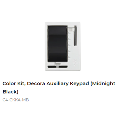 картинка Набор клавиш Control4 NextGen Auxiliary Keypad Color Decora Kit (Midnight Black) от магазина Одежда+
