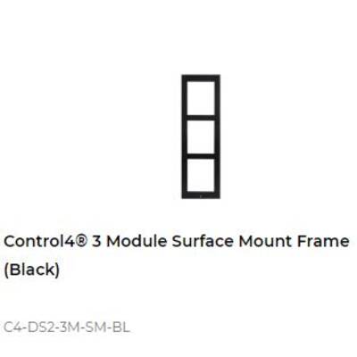 картинка Рамка для поверхностного монтажа домофона DS2 Control4 3 MODULE SURFACE MOUNT FRAME black от магазина Одежда+