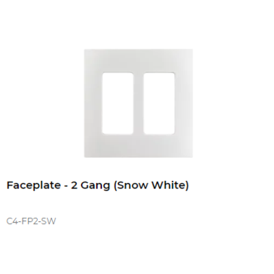 картинка Декоративная рамка NextGen Control4 NextGen Two-Gang Faceplate (Snow White) от магазина Одежда+
