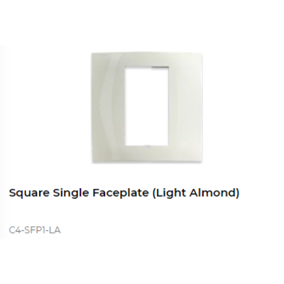 картинка Декоративная рамка Control4 Square Faceplate Plastic, Light Almond от магазина Одежда+