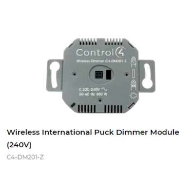 картинка Регулятор освещения беспроводной без кнопок Control4 Wireless International Puck Dimmer Module (240V) от магазина Одежда+