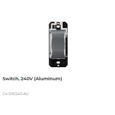 картинка Выключатель освещения беспроводной Control4 NextGen Switch, 240V. (Aluminum) от магазина Одежда+