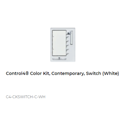 картинка Набор клавиш Control4 NextGen Switches Color Decora Kit, Contemporary (White) от магазина Одежда+