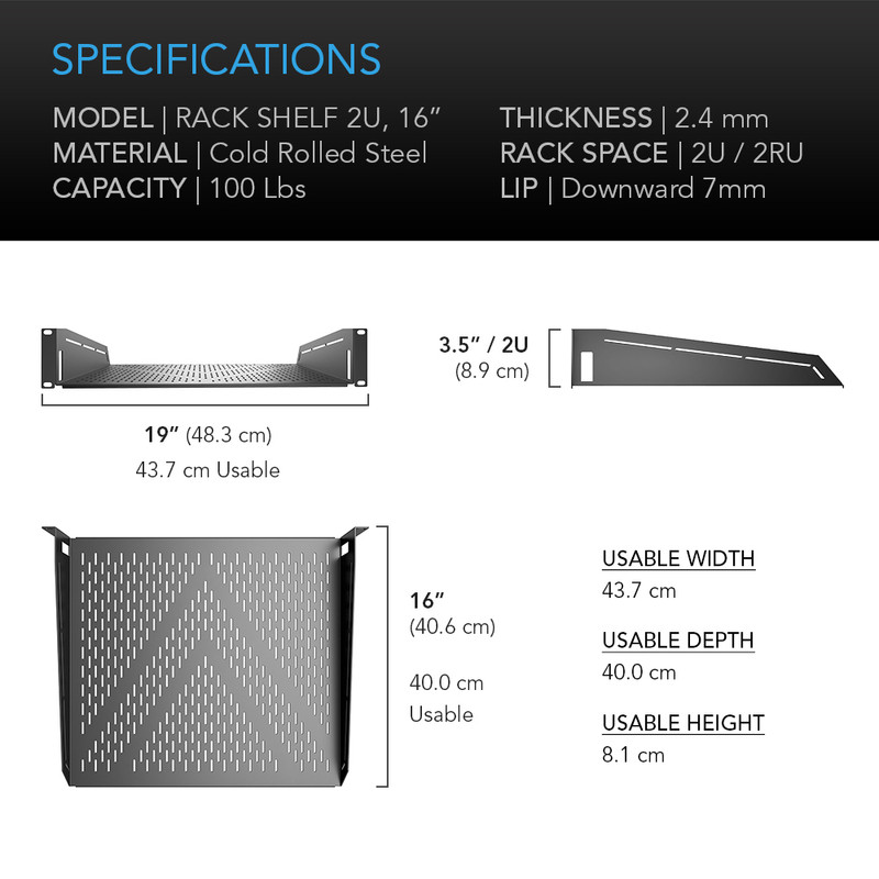 Rack Shelf 2U