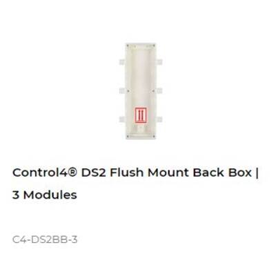 картинка Монтажная коробка для DS2 Control4 DS2 Flush Mount Back Box | 3 Modules от магазина Одежда+