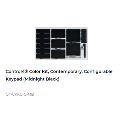 картинка Набор клавиш Control4 NextGen Configurable Keypads Color Decora Kit, Contemporary (Midnight Black) от магазина Одежда+