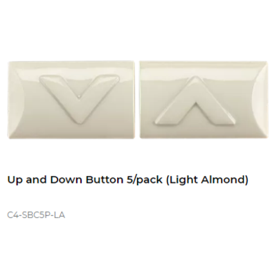 картинка Control4 UP AND DOWN BUTTON 5/PACK (LIGHT ALMOND) light almond от магазина Одежда+