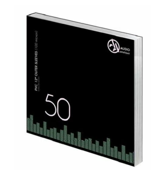 картинка Внешние конверты (50 шт.) для пластинок 12“ Audio Anatomy PVC Outer Sleeves от магазина Одежда+