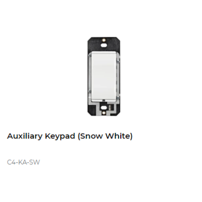 картинка Дополнительная кнопка для выключателя или диммера Control4 NextGen Auxiliary Keypad (Snow White) от магазина Одежда+