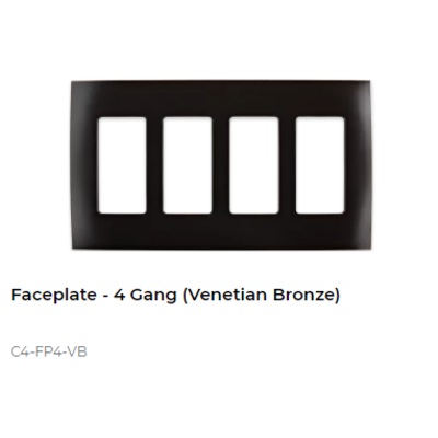 картинка Декоративная рамка NextGen Control4 NextGen Four-Gang Faceplate (Venetian Bronze) от магазина Одежда+