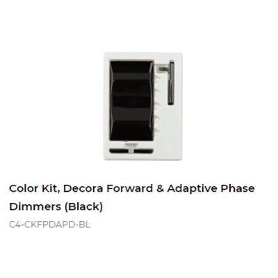 картинка Набор клавиш Control4 NextGen Adaptive Dimmer Color Decora Kit (Black) от магазина Одежда+