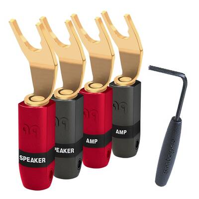 картинка Коннекторы AudioQuest SureGrip 300 - SPADE Gold (40) от магазина Одежда+