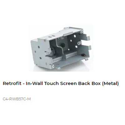 картинка (C4-RWB57C-M) Монтажный короб для сенсорной панели V2, T3, T4, T5 Control4 Retrofit - In-Wall Touch Screen Back Box (Metal) от магазина Одежда+