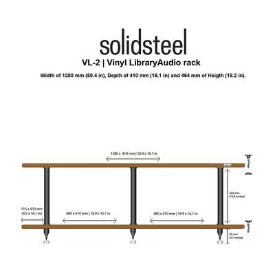 картинка Hi-Fi стойка Solidsteel VL-2 white/walnut от магазина Одежда+