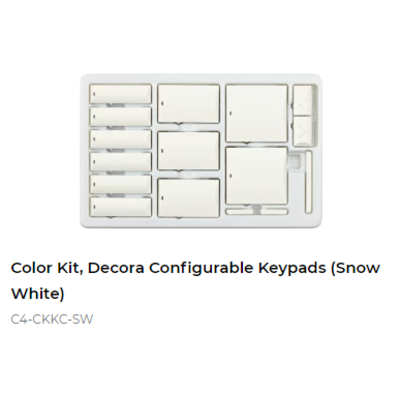 картинка Набор клавиш Control4 NextGen Configurable Keypads Color Decora Kit (Snow White) от магазина Одежда+