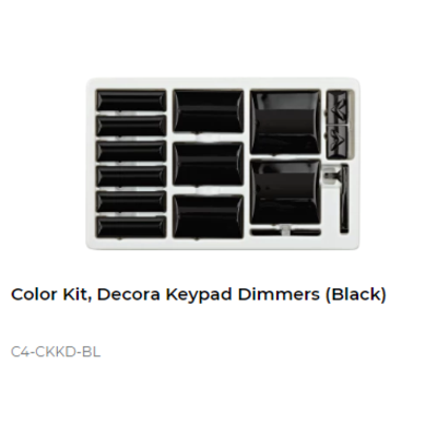 картинка Набор клавиш Control4 NextGen Keypad Dimmers Color Decora Kit (Black) от магазина Одежда+