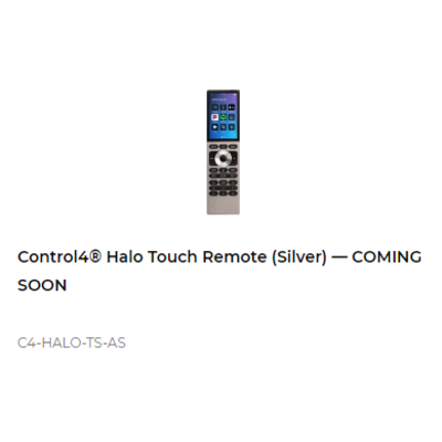 картинка Пульт ДУ Control4 HALO TOUCH REMOTE aluminum от магазина Одежда+