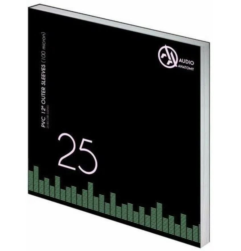 картинка Внешние конверты (25 шт.) для пластинок 12“ Audio Anatomy PVC Outer Sleeves от магазина Одежда+