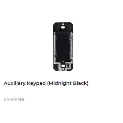 картинка Дополнительная кнопка для выключателя или диммера Control4 NextGen Auxiliary Keypad (Midnight Black) от магазина Одежда+