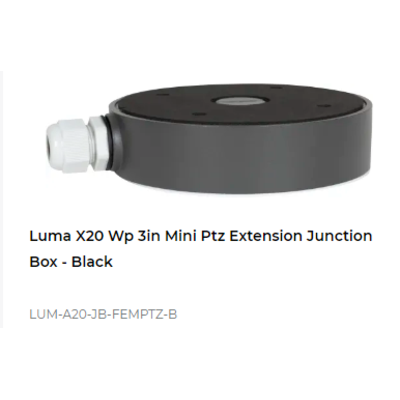 картинка Распределительная коробка для Mini PTZ камер Luma X20 WP 3IN MINI PTZ EXTENSION JUNCTION BOX black от магазина Одежда+