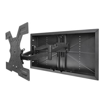 картинка Кронштейн с монтажным боксом Strong VERSAMOUNT DUAL-ARM IN-WALL ARTICULATING MOUNT – 49-90" DISPLAYS black от магазина Одежда+