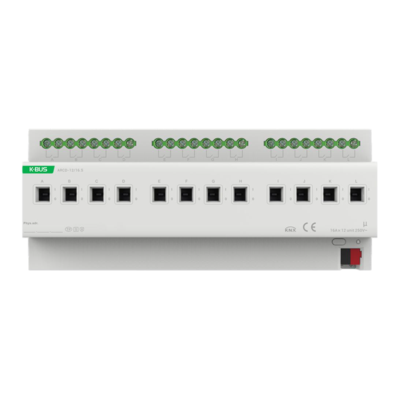 картинка Релейный модуль DIN-реечный 12-канальный GVS KNX Switch Actuator 12-Fold, 16A, Current Mesurement (Secure) от магазина Одежда+