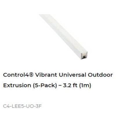 картинка Универсальный наружный профиль Control4 Vibrant Universal Outdoor Extrusion (5-Pack) – 3.2 ft (1m) от магазина Одежда+