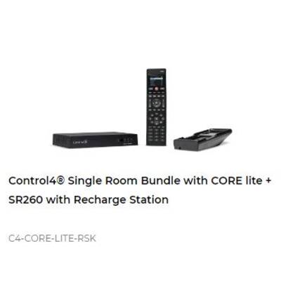картинка Комплект Контроллер и Пульт управления Control4 Single Room Bundle with CORE lite + SR260 with Recharge Station от магазина Одежда+